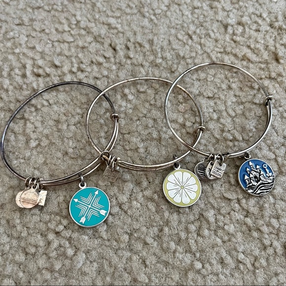 Alex and Ani Bundle Lot of 3 Bangle Bracelets - Picture 7 of 10